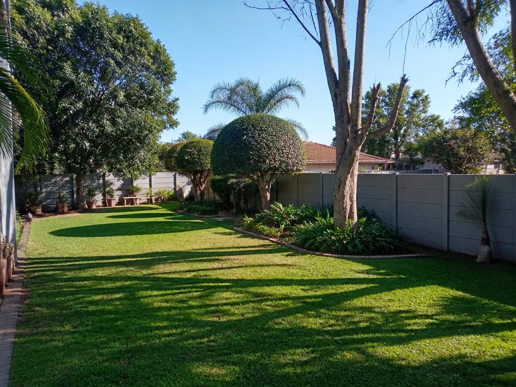 Neat garden after tree work and cleanup